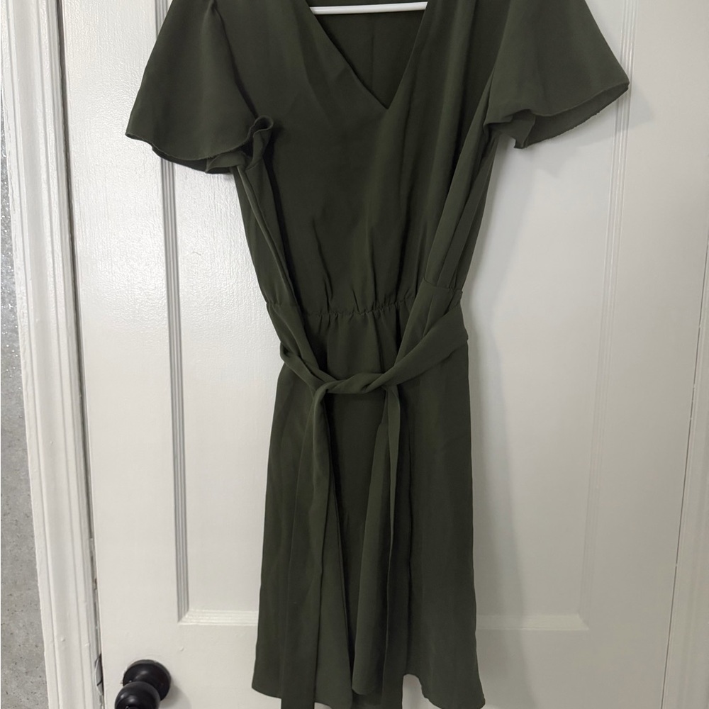 SHEIN Olive Midi Dress
